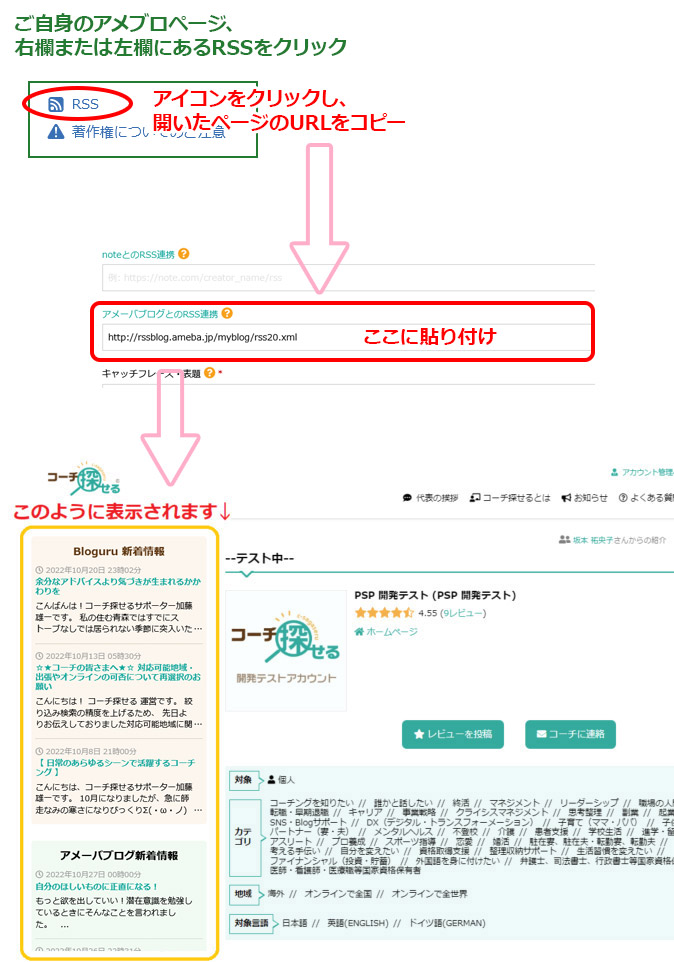 アメブロ RSS 連携