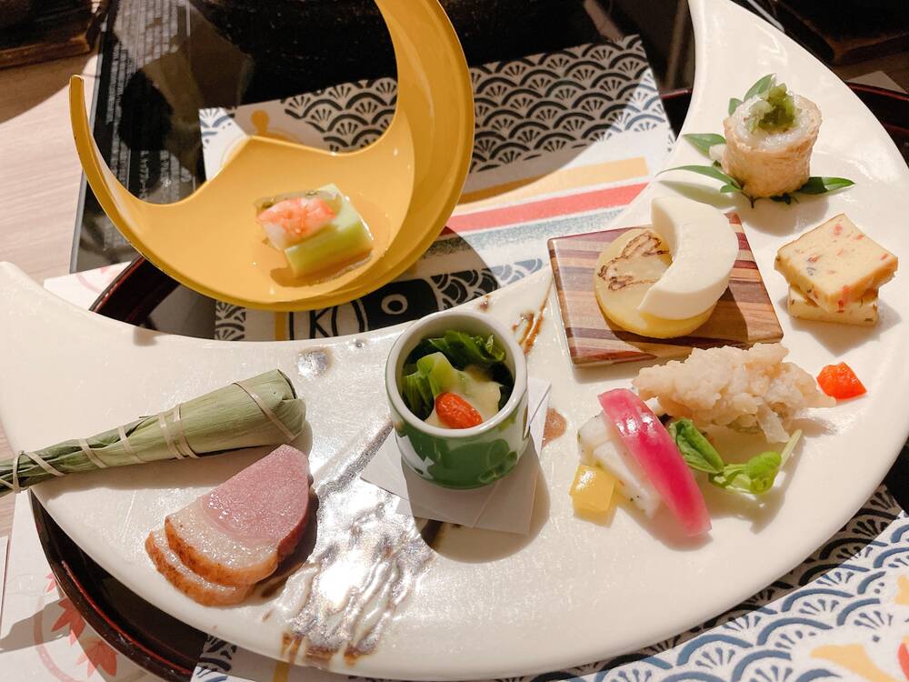 箱根の温泉ホテルでいただいたご飯。美味しかったです♪